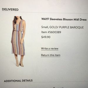 Sleeveless Blouson Midi Dress